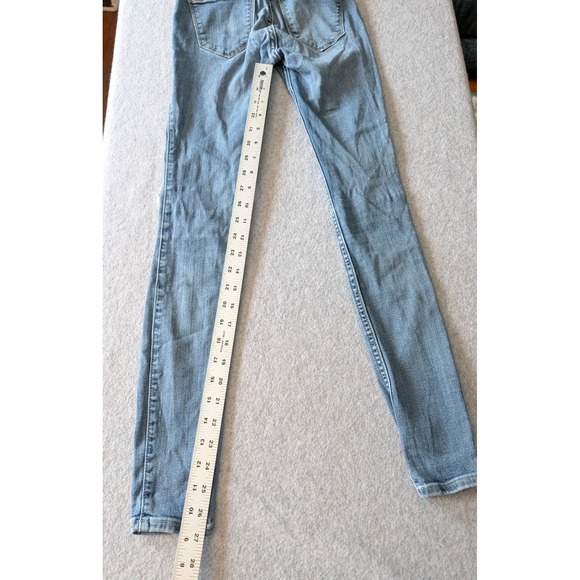 Hollister Jeans 00R Womens 23x28 Low-Rise Jean Legging Light Wash Stretch Skinny - Picture 6 of 15